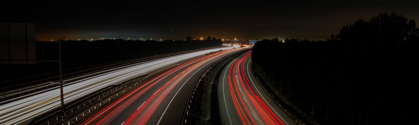 freeway at night