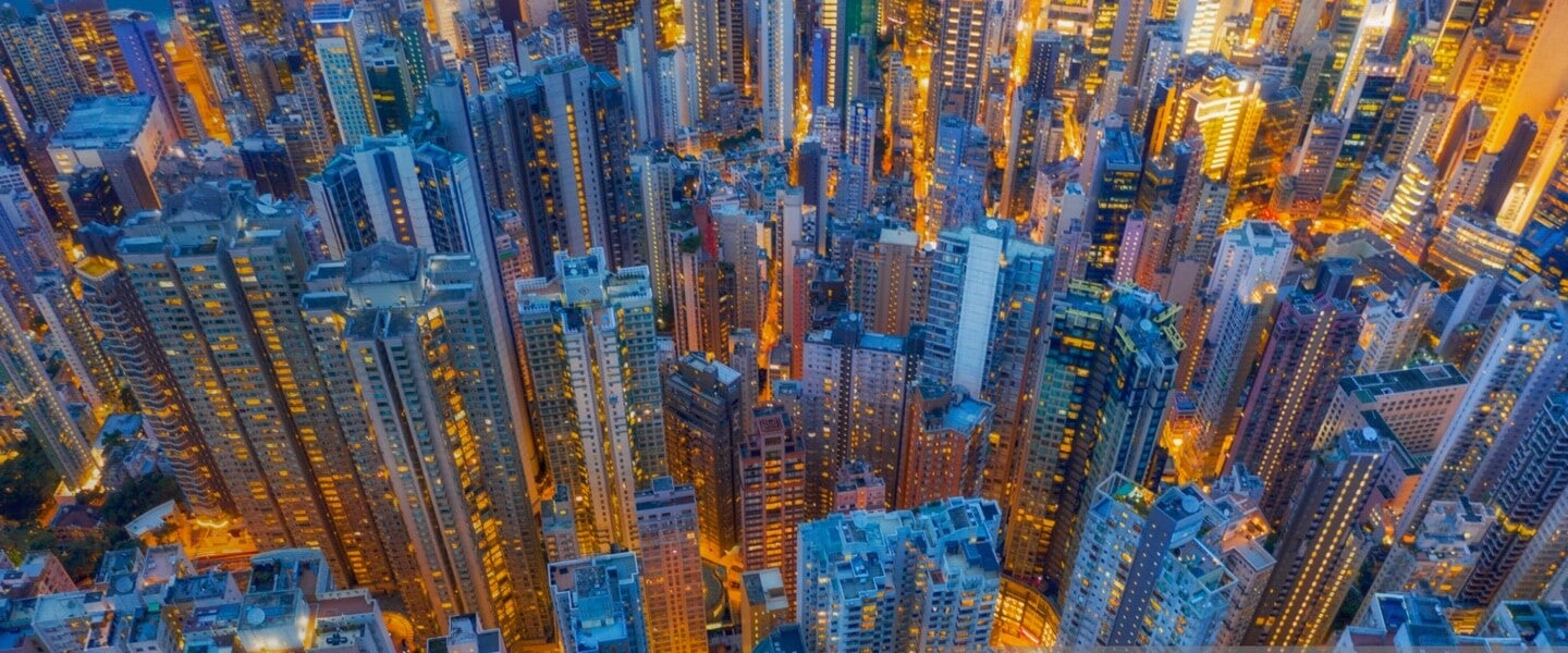 city aerial scene