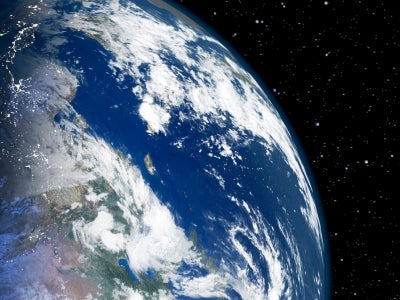 satellite view of earth