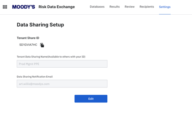 Risk Data Exchange