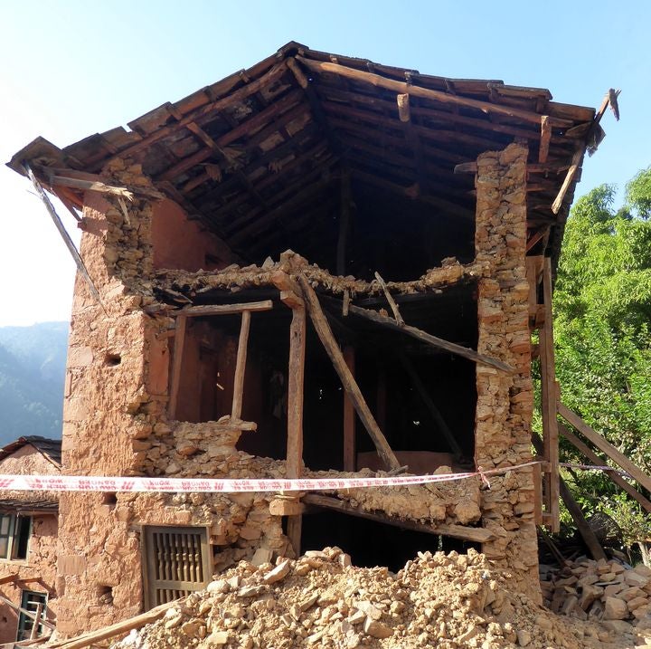 Nepal Damaged home