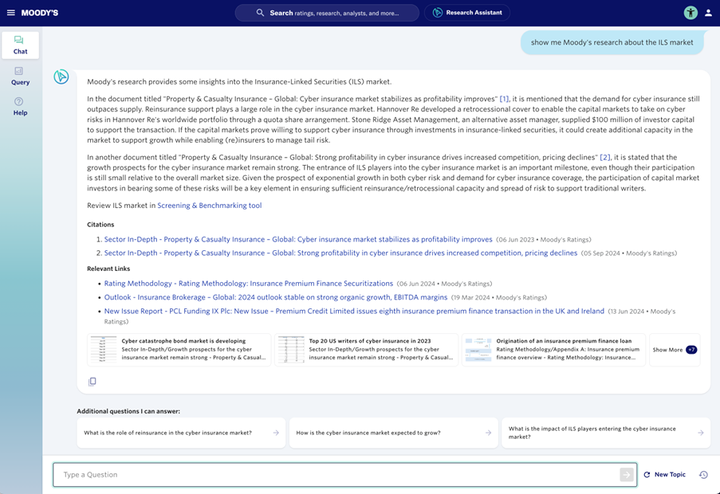 Moody's Research Assistant