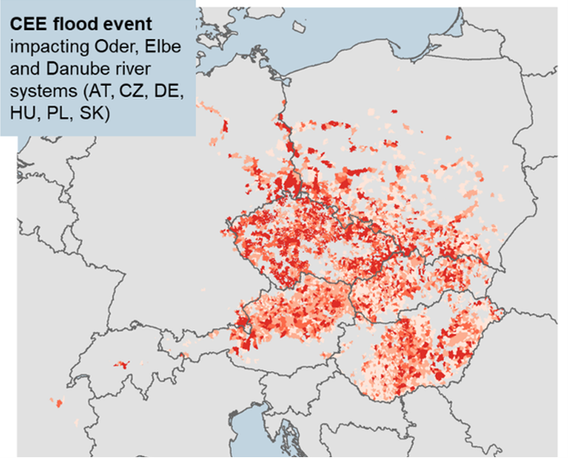 Central Europe flood event