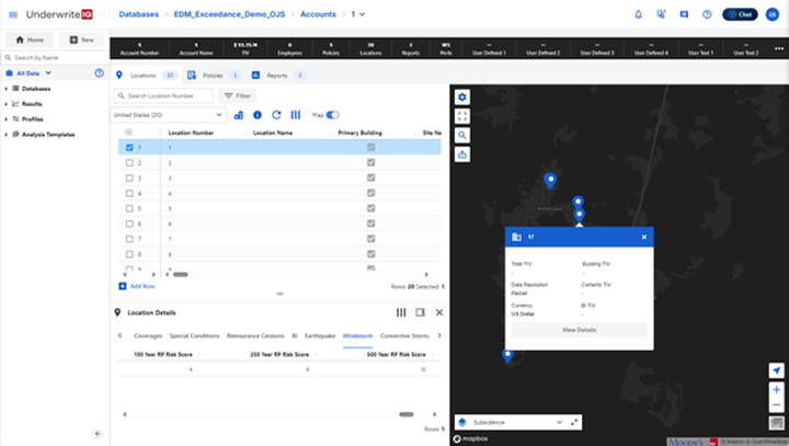 Figure 2: UnderwriteIQ screenshot