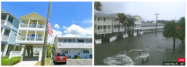 Example 1: Affected Location in Cedar Key, Florida