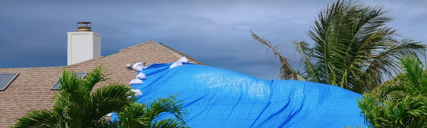 Roof repairs after hurricane